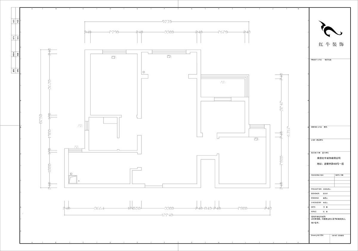 【實(shí)景案例】劉曉芳|保利國際社區(qū)-89㎡-北歐風(fēng)格|3室2廳1衛(wèi)|毛坯房裝修|定制家¥119200|全包12萬|00_01原始結(jié)構(gòu)圖