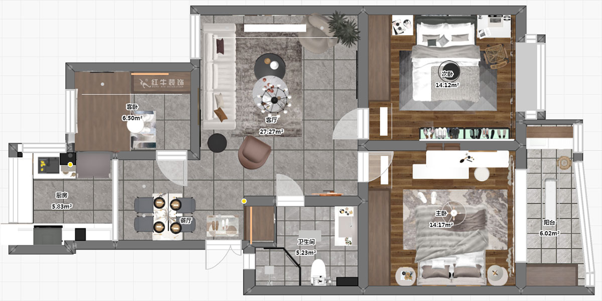 劉萍萍|福潤雅居福潤園33-6-411-98㎡-簡約風(fēng)格|3室2廳1衛(wèi)|老房裝修|定制家|全包13