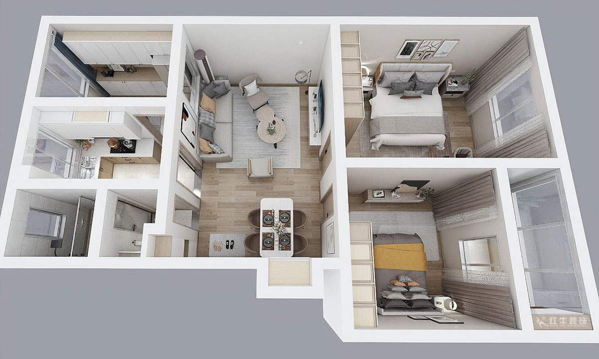 顧娟|苜蓿園大街238號(hào)4-3-507-86㎡-北歐風(fēng)格|3室2廳1衛(wèi)|舊房裝修|定制家|全包12