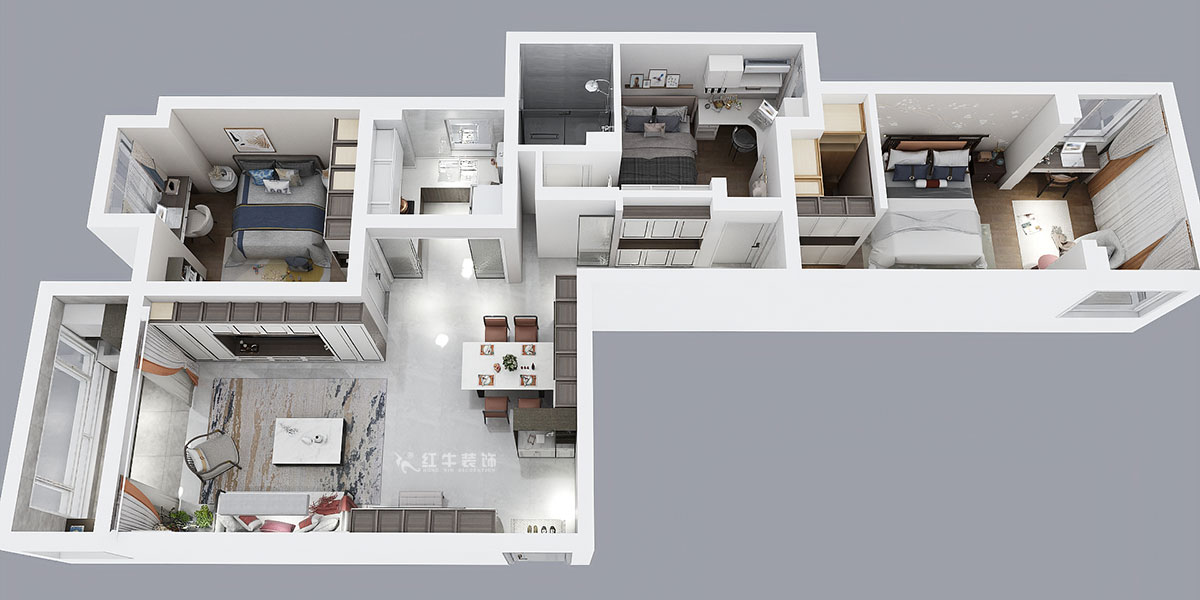 顧娟|御道嘉庭6-205-107㎡-中式風(fēng)格|3室2廳1衛(wèi)|新房裝修|定制家|全包14