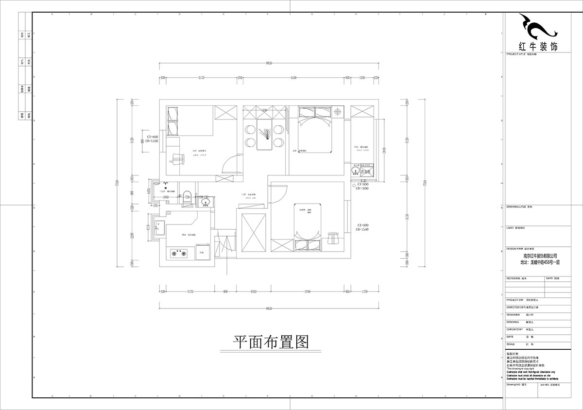 孟憲濤|峨嵋?guī)X12號5-403-64㎡-現(xiàn)代簡約風(fēng)格|3室1廳1衛(wèi)|新房裝修|定制家¥88600|全包10萬|00_02平面布置圖