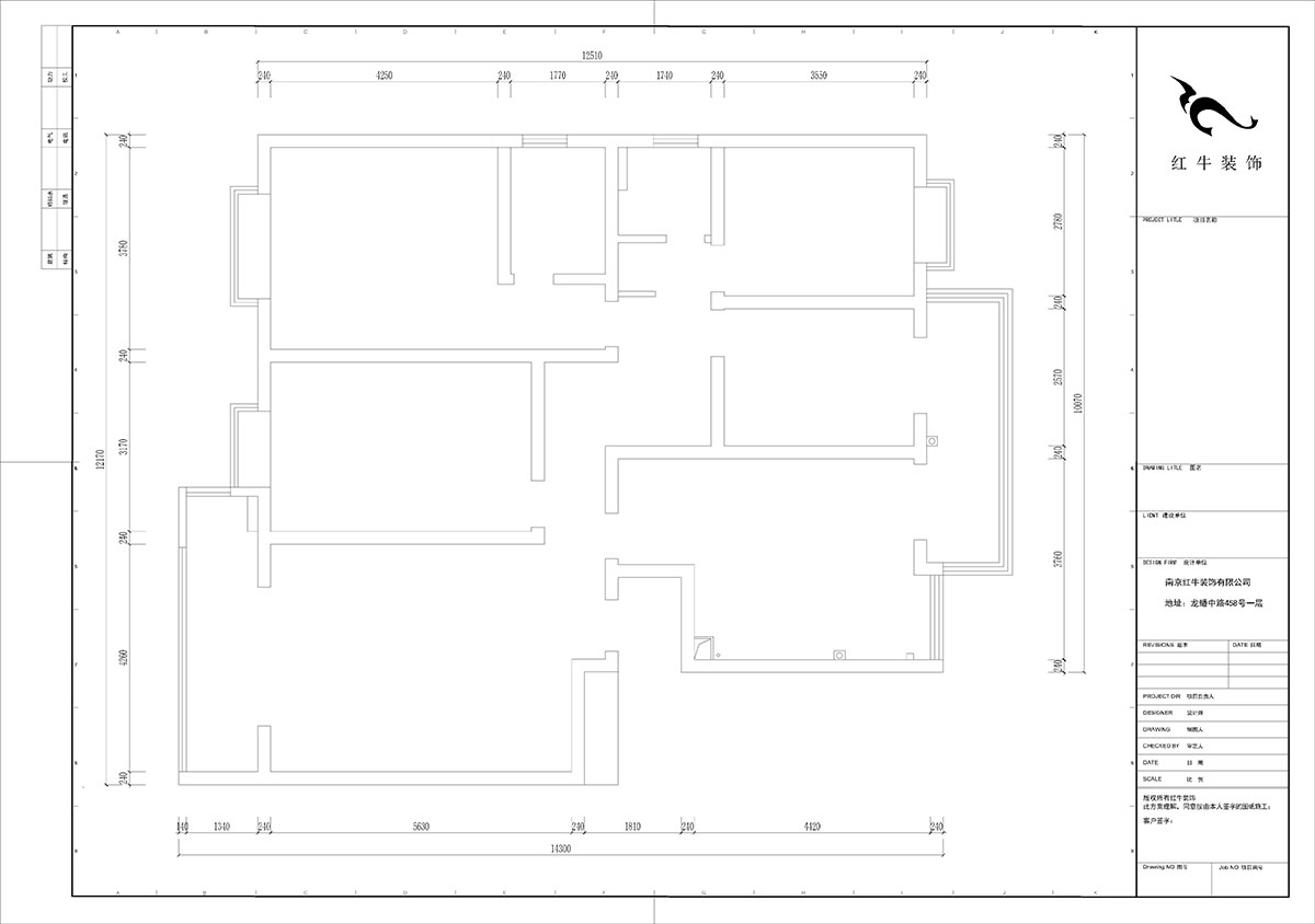 陸利民|楓丹白露7-3-702-160㎡-現(xiàn)代簡約風(fēng)格|4室2廳2衛(wèi)|舊房裝修|定制家|全包23萬|00_01原始結(jié)構(gòu)圖