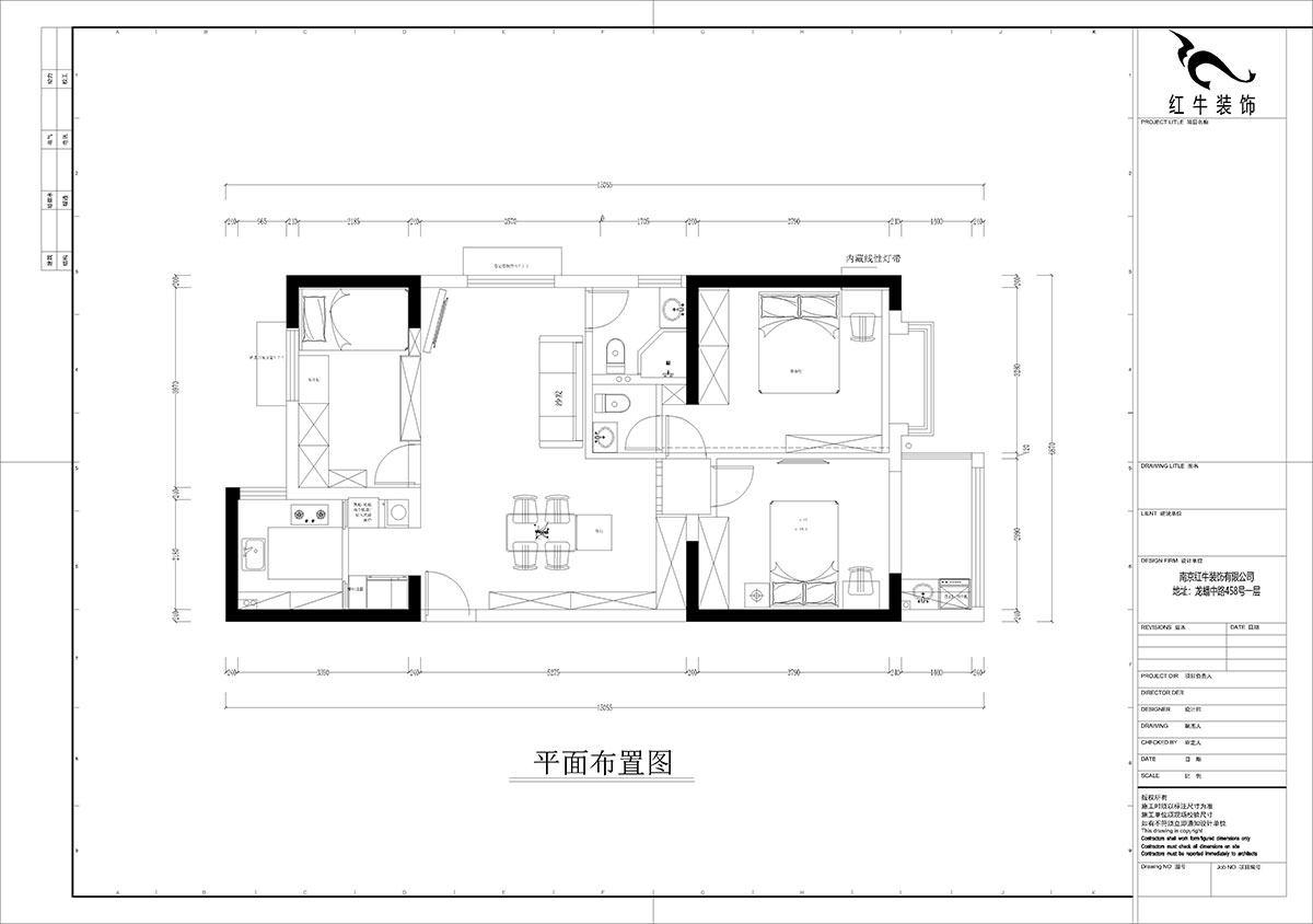 孟憲濤|觀泓雅苑A區(qū)6-2101-115㎡-法式南洋復古風格|3室1廳2衛(wèi)|新房裝修|定制家|全包16萬|00_02平面布置圖