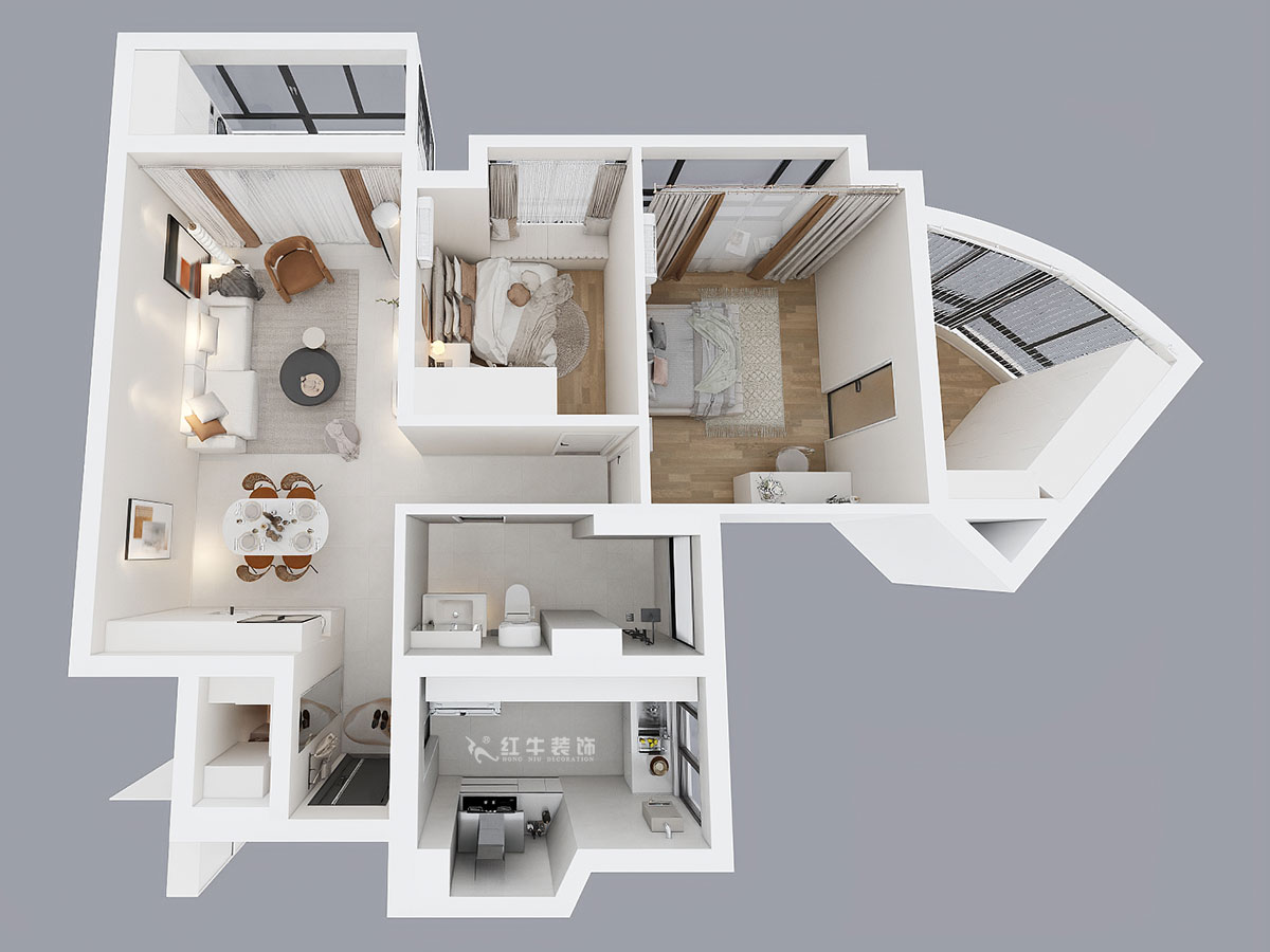 劉萍萍|星雨華府26-1803-94㎡-簡約風(fēng)格|3室2廳1衛(wèi)|老房裝修|定制家|全包12