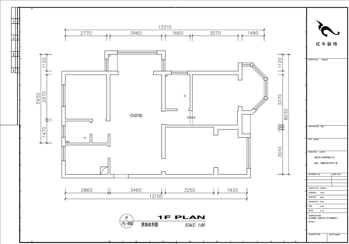 劉小勇|中南世紀(jì)雅苑一期8-501-115㎡-現(xiàn)代簡約風(fēng)格|3室2廳1衛(wèi)|新房裝修|定制家|全包16萬|00_01原始結(jié)構(gòu)圖