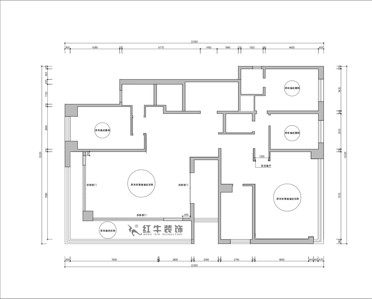 【實(shí)景案例】朱明琪|天鵝堡花園-280㎡-現(xiàn)代輕奢風(fēng)格|3室2廳2衛(wèi)|精裝修改造|改造家|全包30萬(wàn)|00_01原始結(jié)構(gòu)圖