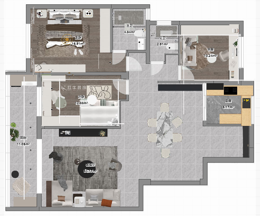 賈庭|陽光聚寶山莊臻園28-2-304-128㎡-現(xiàn)代風(fēng)格|3室2廳1廚2衛(wèi)|老房裝修|定制家|全包15