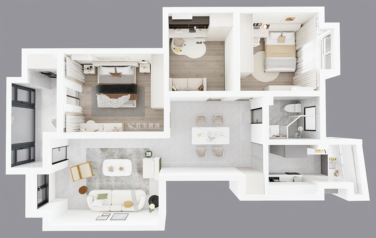 劉萍萍|龍翔鳴翠苑17-702-112㎡-現(xiàn)代簡(jiǎn)約風(fēng)格|3室2廳1衛(wèi)|老房裝修|定制家|全包14