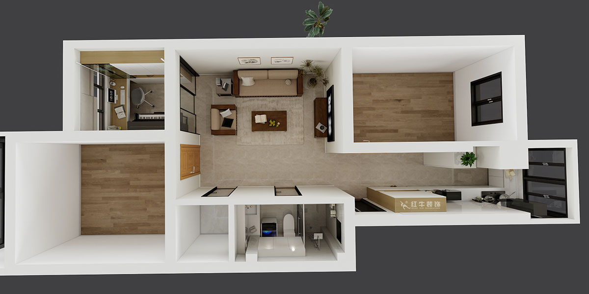 劉小勇|御河苑6-209-82㎡-現(xiàn)代簡(jiǎn)約風(fēng)格|3室2廳1衛(wèi)|老房裝修|定制家|全包11