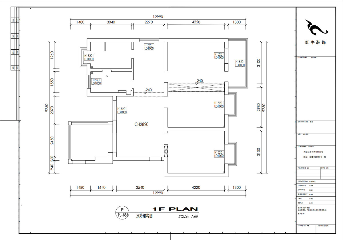 劉小勇|二十八所62-401-100㎡-現(xiàn)代簡(jiǎn)約風(fēng)格|3室2廳1衛(wèi)|老房裝修|定制家|全包14萬(wàn)|00_01原始結(jié)構(gòu)圖