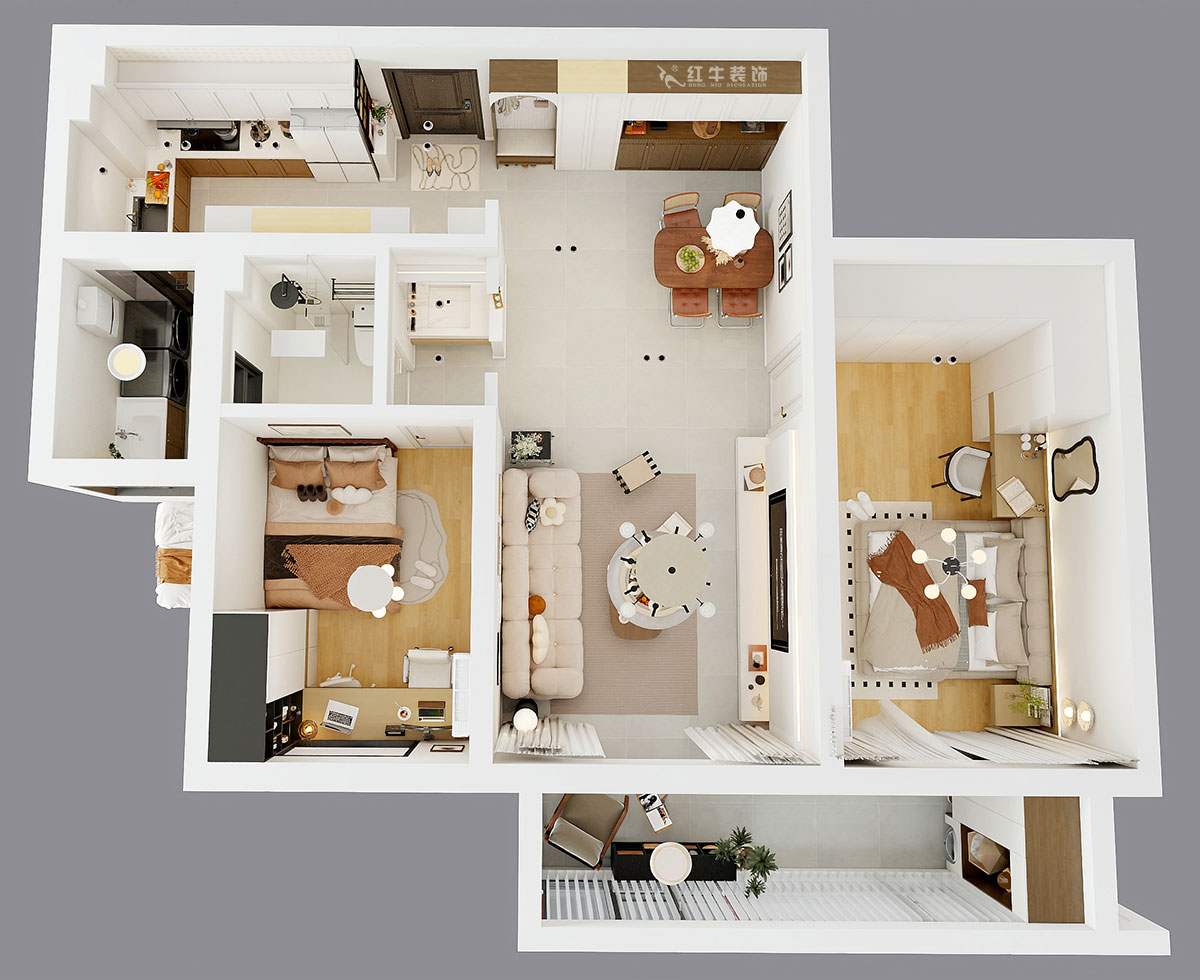 劉萍萍|麒麟山莊27-502-103㎡-現(xiàn)代簡約風(fēng)格|2室2廳1衛(wèi)|老房裝修|定制家|全包14