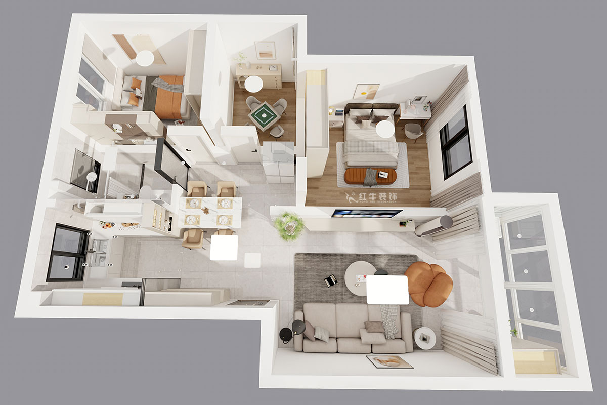 顧娟|云華雅園19-5-109-90㎡-現(xiàn)代風(fēng)格|3室2廳1衛(wèi)|舊房裝修|定制家|全包13