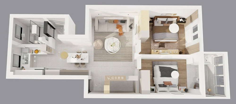 顧娟|曹后村30號大院4-3-304-75㎡-現(xiàn)代風(fēng)格|2室2廳1衛(wèi)|舊房裝修|定制家|全包12