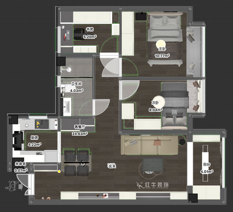 劉萍萍|賈瑤華府4-2103-85㎡-現(xiàn)代簡約風(fēng)格|3室2廳1衛(wèi)|新房裝修|定制家|全包11