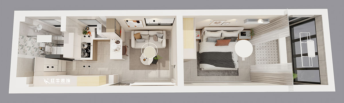 顧娟|丹鳳新寓2-906-60㎡-現(xiàn)代簡(jiǎn)約風(fēng)格|1室1廳1衛(wèi)|舊房裝修|定制家|全包10