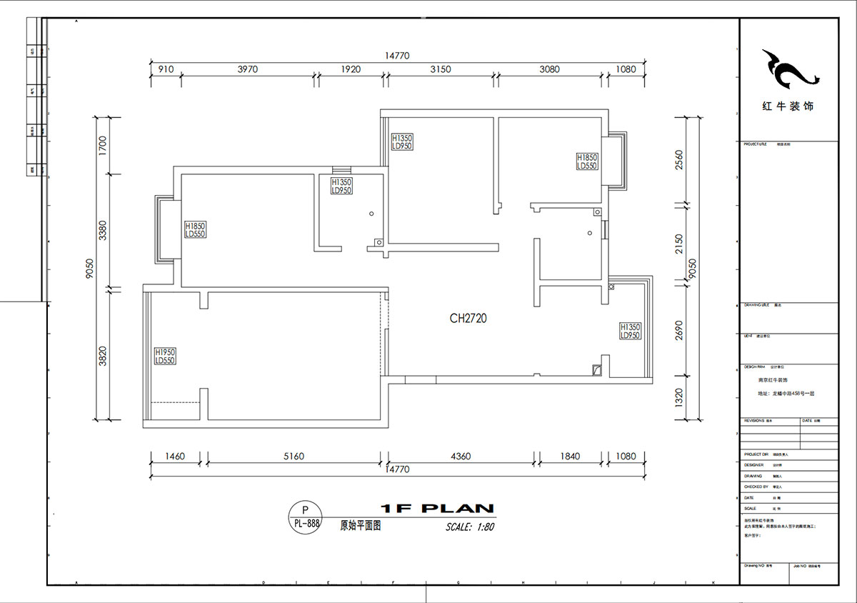 劉小勇|江南名府3-204-115㎡-簡美風(fēng)格|3室2廳1衛(wèi)|老房裝修|定制家|全包13萬|00_01原始結(jié)構(gòu)圖