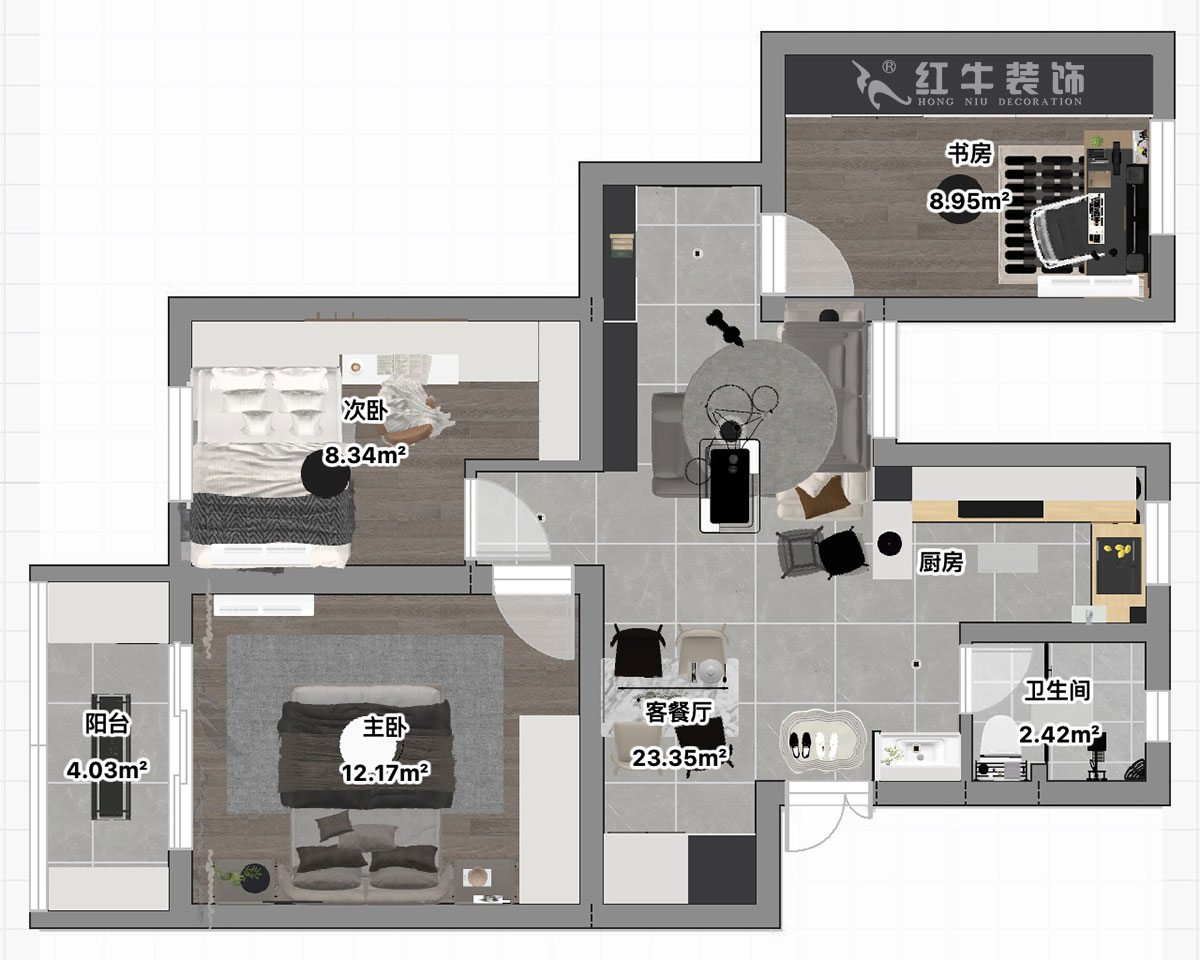朱彥|龍?jiān)沸略⑺拇?-22-302-75㎡-現(xiàn)代簡約風(fēng)格|2室2廳1衛(wèi)|老房改造|定制家|全包10萬|00_03平面彩圖