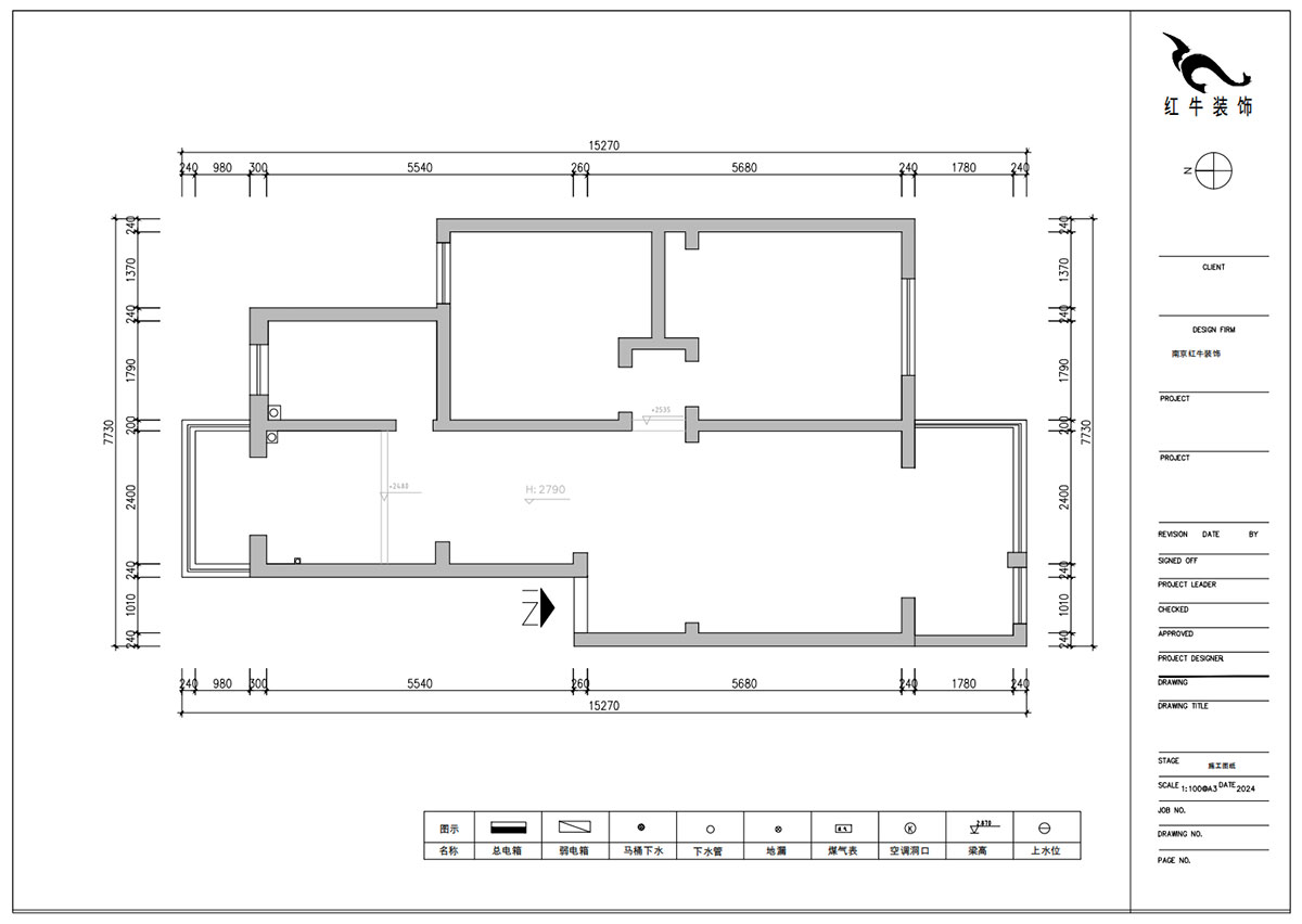 朱明琪|美河園1-2-101-90㎡-現(xiàn)代風(fēng)格|2室1廳1衛(wèi)|老房改造|定制家|全包11萬(wàn)|00_01原始結(jié)構(gòu)圖