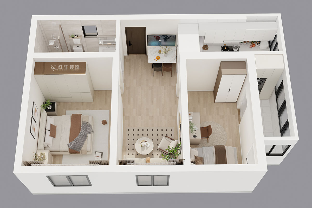 劉曉芳|青云巷20號201-57㎡-現(xiàn)代風(fēng)格|2室2廳1衛(wèi)|老房裝修|定制家|全包8