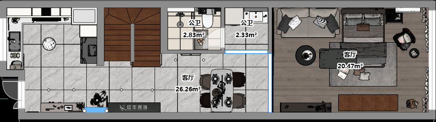吳波|錦虹美苑15-802-65㎡-現(xiàn)代風(fēng)格|2室1廳1衛(wèi)|舊房裝修|定制家|全包10萬(wàn)|00_03平面彩圖