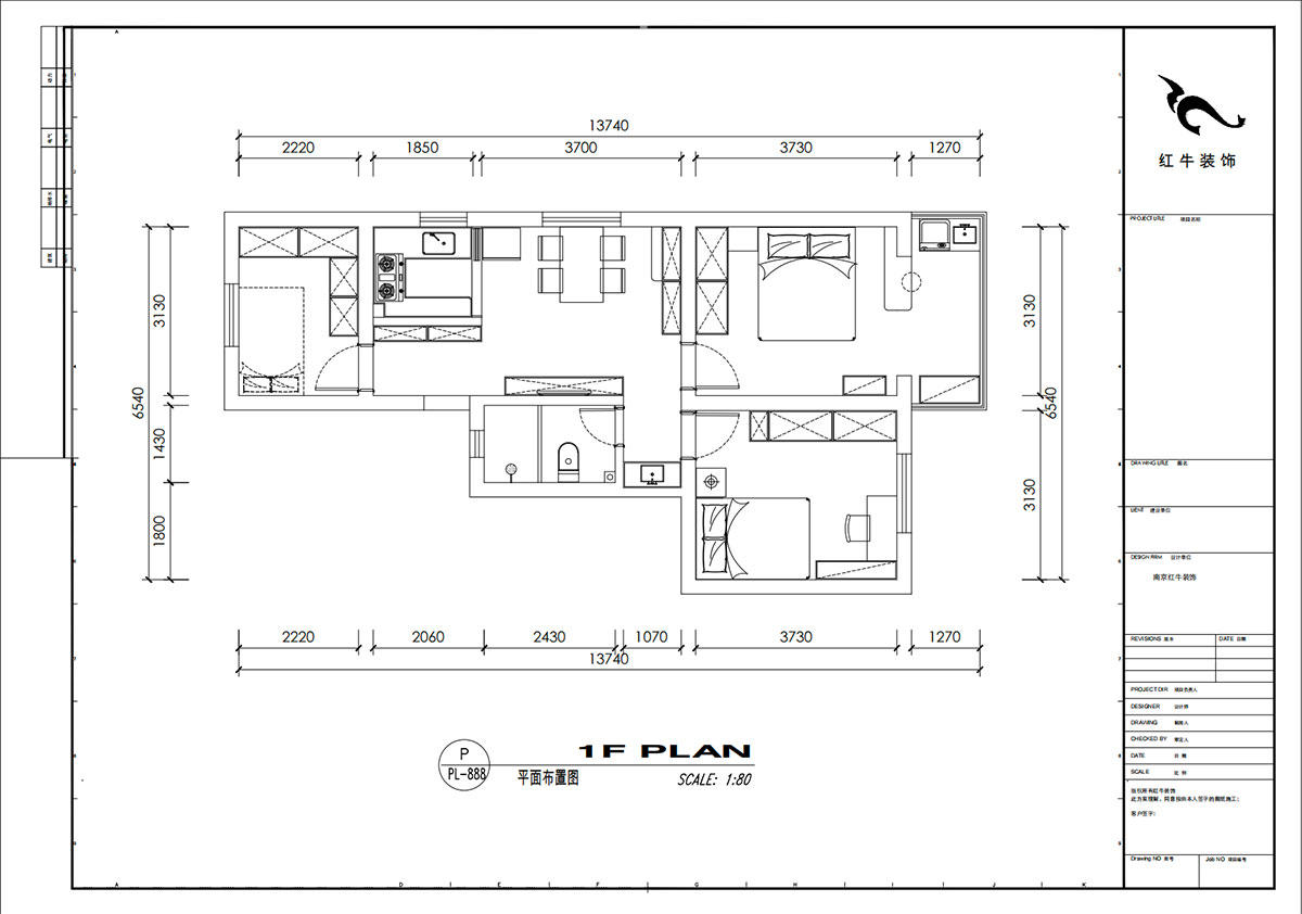 劉小勇|寧工新寓二村115號501-75㎡-現(xiàn)代簡約風(fēng)格|3室1廳1衛(wèi)|老房裝修|定制家|全包10萬|00_02平面布置圖