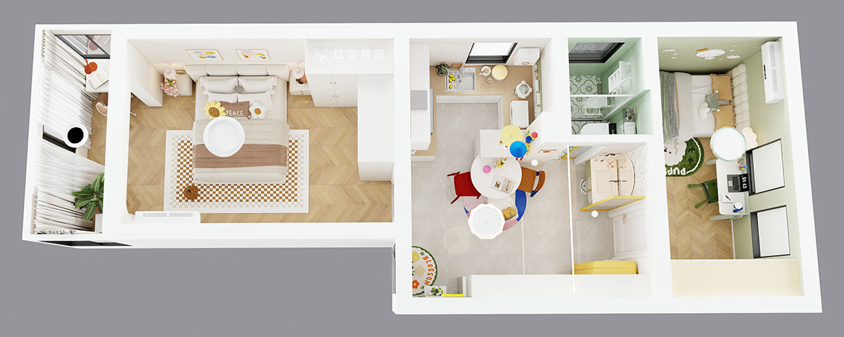 朱彥|淮海新村7-28-702-57㎡-現(xiàn)代風(fēng)格|2室1廳1衛(wèi)|老房改造|定制家|全包8萬(wàn)|00_04鳥(niǎo)瞰圖