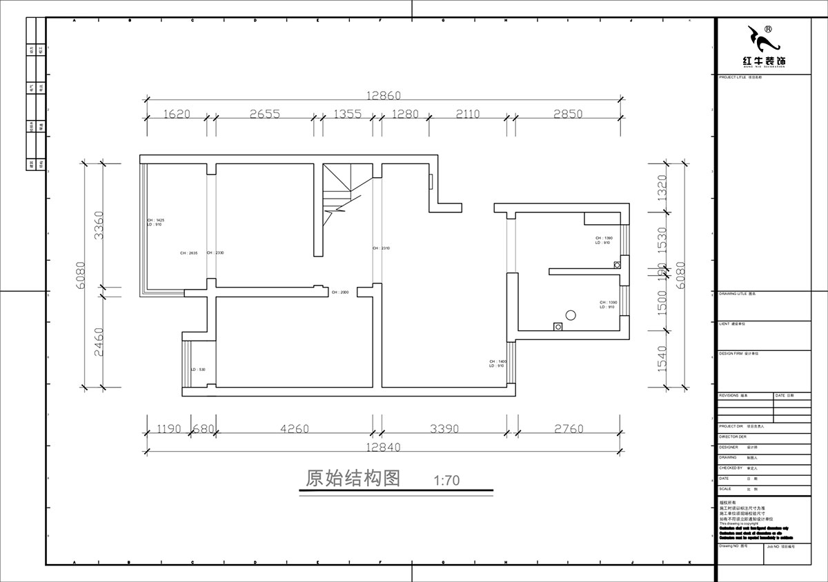蔣?。鼕W體新城翠杉園15-507-(72+40)㎡-中古風(fēng)｜復(fù)式｜2室1廳1衛(wèi)+閣樓｜老房裝修｜定制家｜全包12萬(wàn)｜00_01原始結(jié)構(gòu)圖
